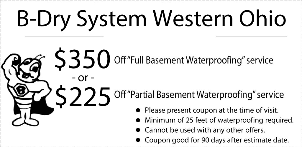 B-Dry Western Ohio Coupon
